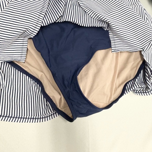 Cacique Navy and White Striped two piece bathing suit size 22 - Picture 7 of 11